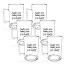 Kit 6 Canecas De Chopp Acrílico Personalizadas Chance De Ser