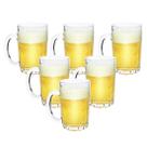 Kit 6 Canecas de Chopp Cerveja de Vidro Grosso 330ml