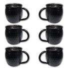 Kit 6 Canecas Moscow Mule Martelada Drink Premium 580ml