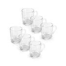 Kit 6 Canecas Vidro New Coffe Em Casa Tem 250ml