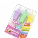 Kit 6 Canetas Marca Textos Em Formato De Sorvete