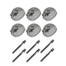 Kit 6 Canoas Tom Caixa Cromo 19.05 + 6 Parafusos 51 x 6mm M6 Kit 6 Canoas Tom Caixa Cromo 19.05 + 6 Parafusos 51 x 6mm M6