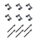 Kit 6 Canoas Tom Caixa Cromo 19.12 + 6 Parafusos 51 x 6mm M6