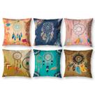 Kit 6 Capa de Almofada 40cm x 40cm Decorativas Estampadas Digital Coloridas Sala Sofá Quarto