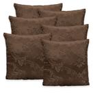 Kit 6 Capas de Almofada c/ Zíper em Jacquard Adamascado Luxo 40cm x 40cm