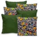 Kit 6 Capas de Almofada com Zíper 40cmx40cm Gorgurinho
