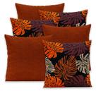 Kit 6 Capas de Almofada Lisa e Estampada 40x40cm Zíper Gorgurinho Kit 6 Capas de Almofada Lisa e Estampada 40x40cm Zíper Gorgurinho