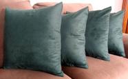 Kit 6 Capas De Almofadas Decorativas Tecido Sued Lisas 45x45