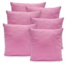 Kit 6 Capas de Almofadas Estampadas 40x40 C/ Zíper Piquet Favinho Decoração Luxo