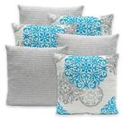 Kit 6 Capas de Almofadas Piquet 40x40 Com Zíper Favinho Decoração