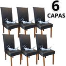 Kit 6 Capas de Cadeira Couro 100% Impermeável Encaixe Perfeito