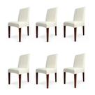 Kit 6 Capas de Cadeira Linha Gold Holandesa - Creme Kit 6 Capas de Cadeira Linha Gold Holandesa - Creme