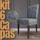 Kit 6 Capas de Cadeira Linha Premium Mexicana - Cinza Kit 6 Capas de Cadeira Linha Premium Mexicana - Cinza