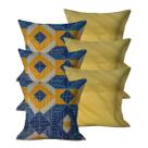 Kit 6 Capas para Almofada Decorativa 45x45 com Zíper Sala Sofá