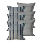 Kit 6 Capas para Almofada Decorativa 45x45 com Zíper Sala Sofá