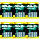 Kit 6 Carga Gillete Mach3 4 Unidades cada