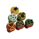 Kit 6 carimbo para brigadeiro - futebol modelo 2