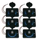 Kit 6 Carregador de Celular Automotivo 2 USB C/ Moldura Removível - RS-1123U BR Kit 6 Carregador de Celular Automotivo 2 USB C/ Moldura Removível - RS-1123U BR