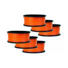 Kit 6 Carretel De Linha De Pedreiro Lisa 100 Metros Laranja