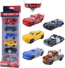 Kit 6 Carrinhos Cars Relâmpago McQueen Metal Diecast Miniatura 1:55 Infantil Coleção Kit 6 Carrinhos Cars Relâmpago McQueen Metal Diecast Miniatura 1:55 Infantil Coleção