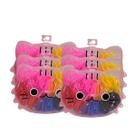 Kit 6 Case Gatinho com Elásticos Coloridos Cabelos Infantil