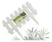 Kit 6 Cercas Decorativa jardim De Plástico Tipo Madeira