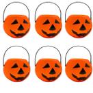 Kit 6 Cestinhos Para Doces Formato Caldeirão Abóbora Decoração Halloween Dia Das Bruxas, Pica Pau