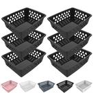 Kit 6 Cesto Organizador Multiuso Decorativo Grande 25x20 cm