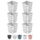 Kit 6 Cesto Organizador Multiuso Decorativo Pequeno Quadrado 11x10,5 cm