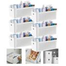 Kit 6 Cesto Organizador Para Lavanderia 6,6l Multiuso Branco Flow