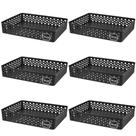 Kit 6 Cesto Organizador Rattan Multiuso Armário Gaveta Lavanderia G (34x25) Kit 6 Cesto Organizador Rattan Multiuso Armário Gaveta Lavanderia G (34x25)