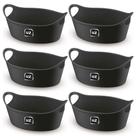 Kit 6 Cestos Batata Frita Preto 28x12cm Restaurantes Bares Lancherias Plus M Uz Utilidades Kit 6 Cestos Batata Frita Preto 28x12cm Restaurantes Bares Lancherias Plus M Uz Utilidades