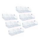 KIT - 6 Cestos com divisórias Branco New Plus - Sa Gondolas KIT - 6 Cestos com divisórias Branco New Plus - Sa Gondolas