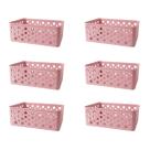 Kit 6 Cestos Organizadores Decorativos Multiuso P Rose Kit 6 Cestos Organizadores Decorativos Multiuso P Rose