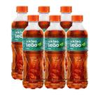 KIT 6 CHÁ PRETO ICE TEA Limão LEÃO GARRAFA PET 450ML