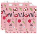 kit 6 CHÁ VERDE SABOR LICHIA ZERO AÇÚCAR YAÍ CAIXA 1L