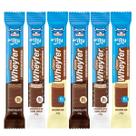Kit 6 choco wheyfer proteico chocolate crocante chocolate c coco baunilha +mu
