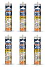 KIT 6 COLA CASCOLA MONTA&FIXA PL500 360g BRANCO INTERIOR HENKEL