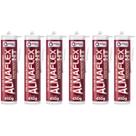 Kit 6 Cola de Fixação Imediata Adesivo Espelho Ht400 Alto Tack Almaflex 450g