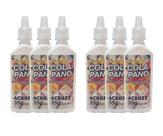 Kit 6 cola pano 35g bisnaga acrilex