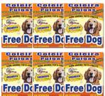 Kit 6 Coleira Natural Antipulgas 45cm Free Dog Cães Cachorro