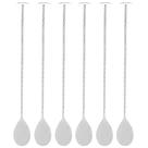 Kit 6 Colheres Bailarinas Inox 26cm Tress Lyor Prata Bartender Bebidas Coquetel Drinks