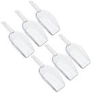 Kit 6 Colheres de Medição Pá Medidora Plástico Grãos Cereais Ração Multiuso Transparente