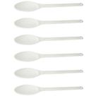 Kit 6 Colheres Grandes para Cozinha Industrial 59cm Plástico Brancas Restaurantes