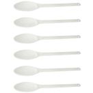 Kit 6 Colheres Grandes para Cozinha Industrial 59cm Plástico Brancas Restaurantes