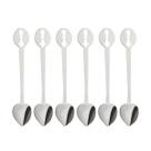 Kit 6 colheres para café bugatti kiss coração em inox 437066