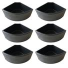 Kit 6 Comedouro Cocho Cavalo 18 Litros Canto de Baia Equinos