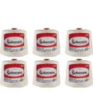 Kit 6 Cones Barbantes Soberano Cru Fio Ordem 6 de 700 Gramas e 885 TEX Crochê