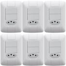 Kit 6 Conjunto 2 Interruptores Paralelo + 1 Tomada 20a 250v