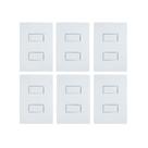 Kit 6 Conjunto Interruptor Duplo Simples Ilumi 10A Kit 6 Conjunto Interruptor Duplo Simples Ilumi 10A